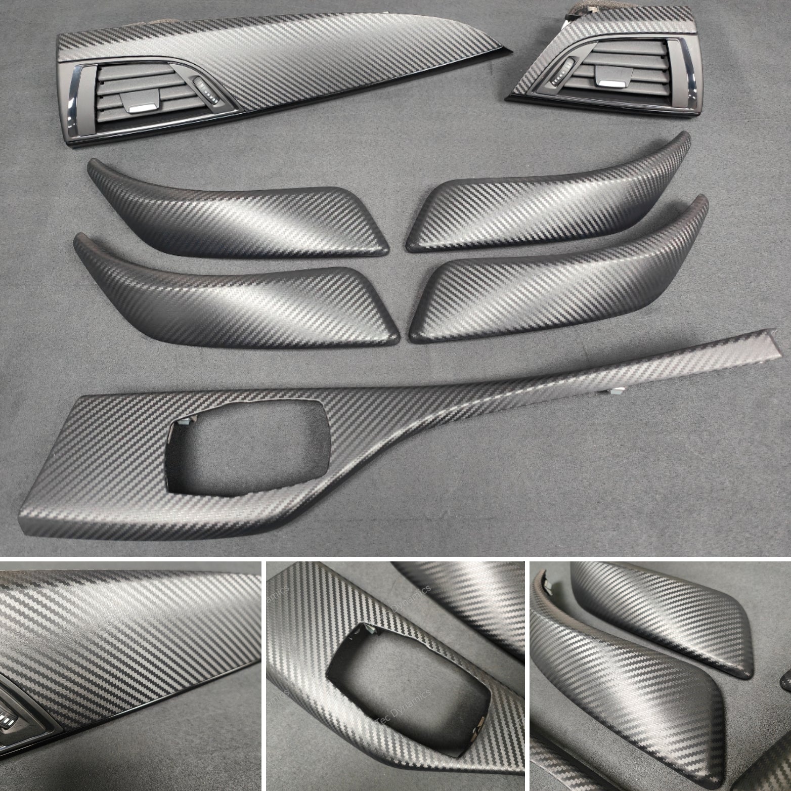 BMW F20 INTERIOR TRIM SET - 3D CARBON / GLOSS BLACK ACCENT (#1)